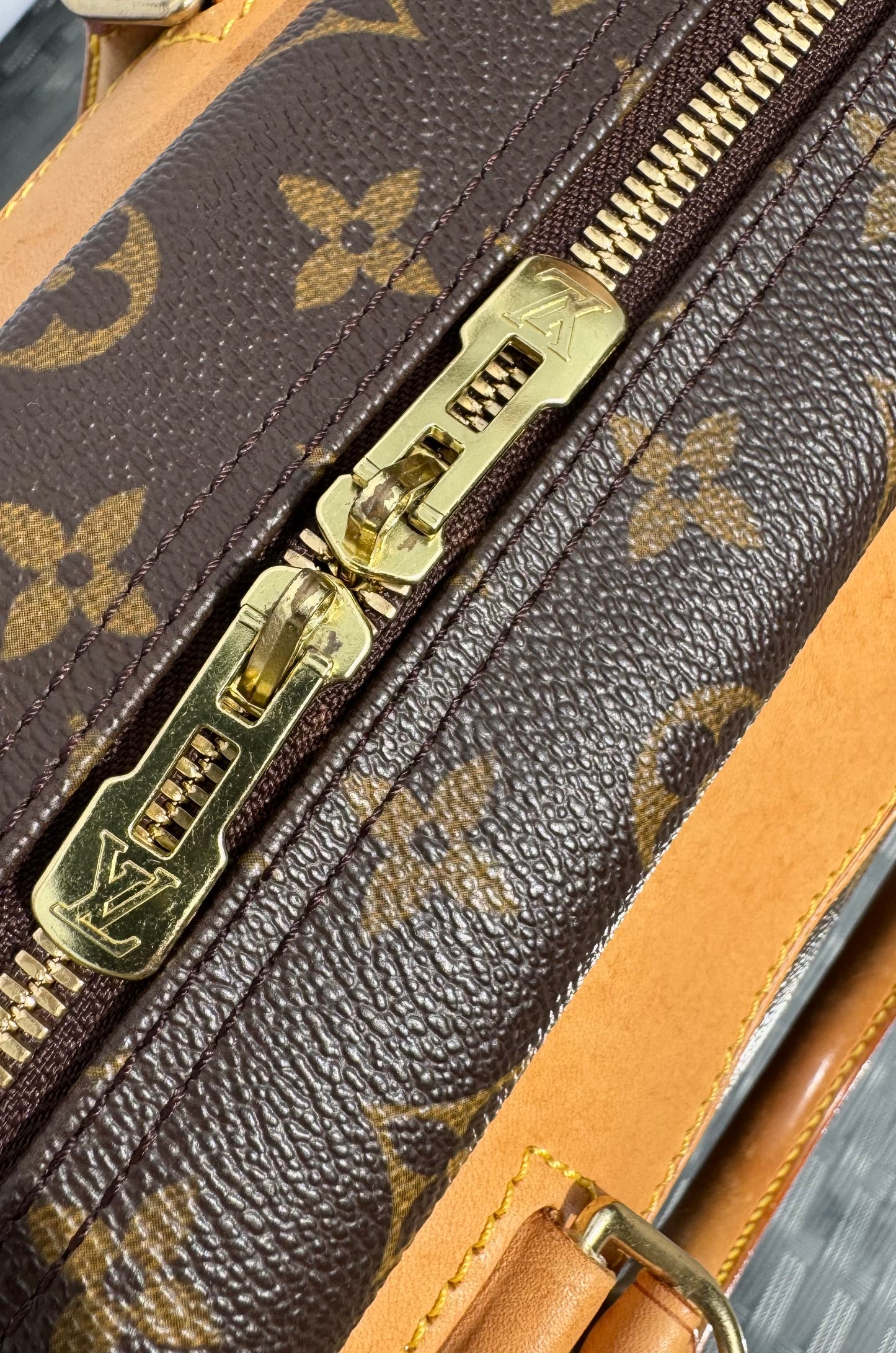 Louis Vuitton Deauville Bowling Vanity Brown Monogram Canvas