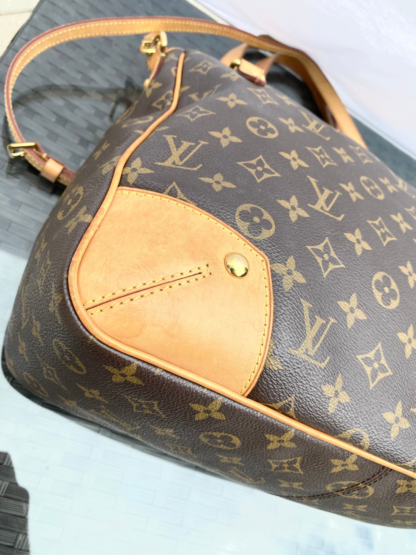 Louis Vuitton Estrela Shoulder Bag MM Brown Monogram Canvas