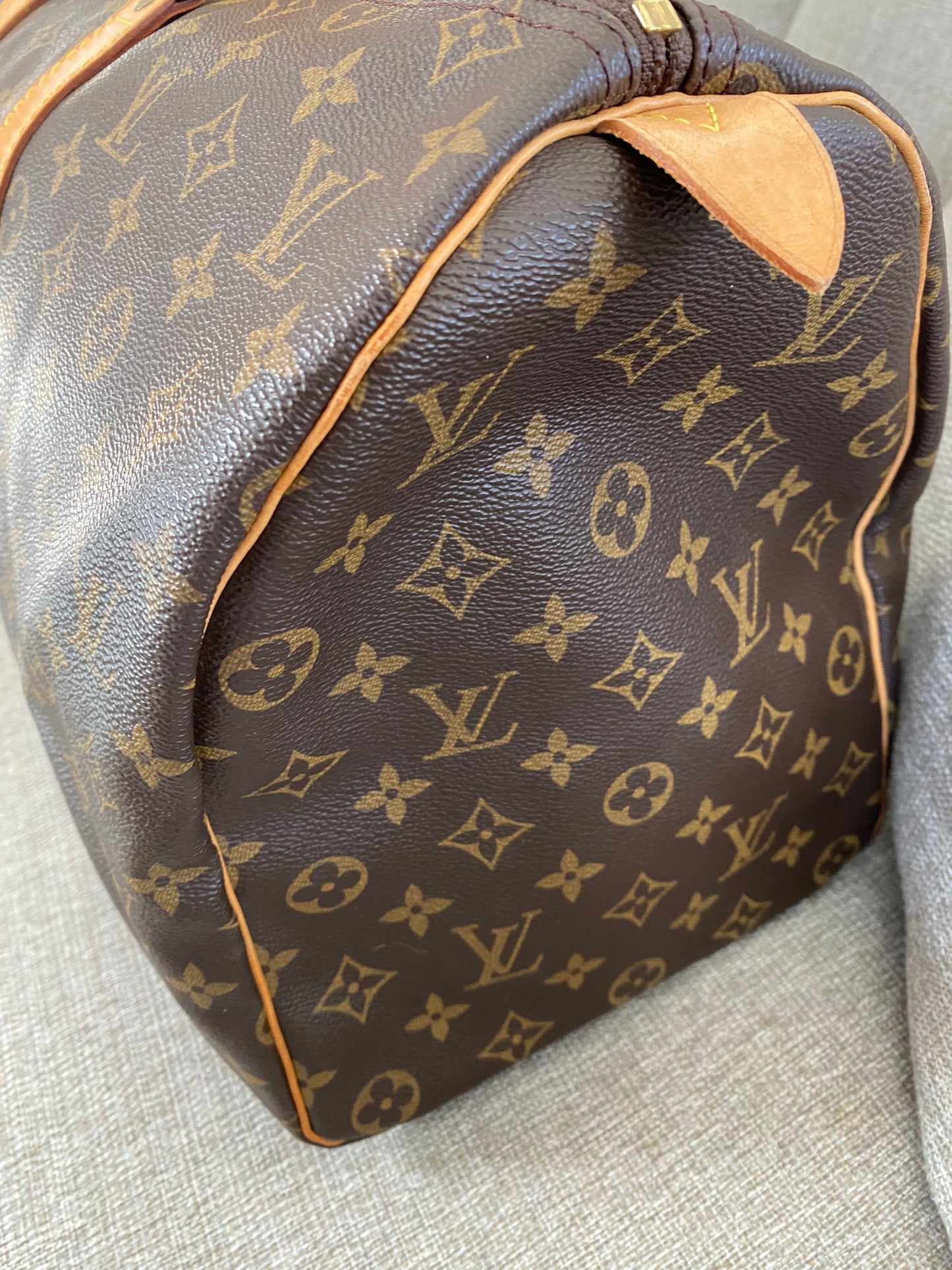 Louis Vuitton LV Keepall 45 Brown Monogram Travel Duffle Bag