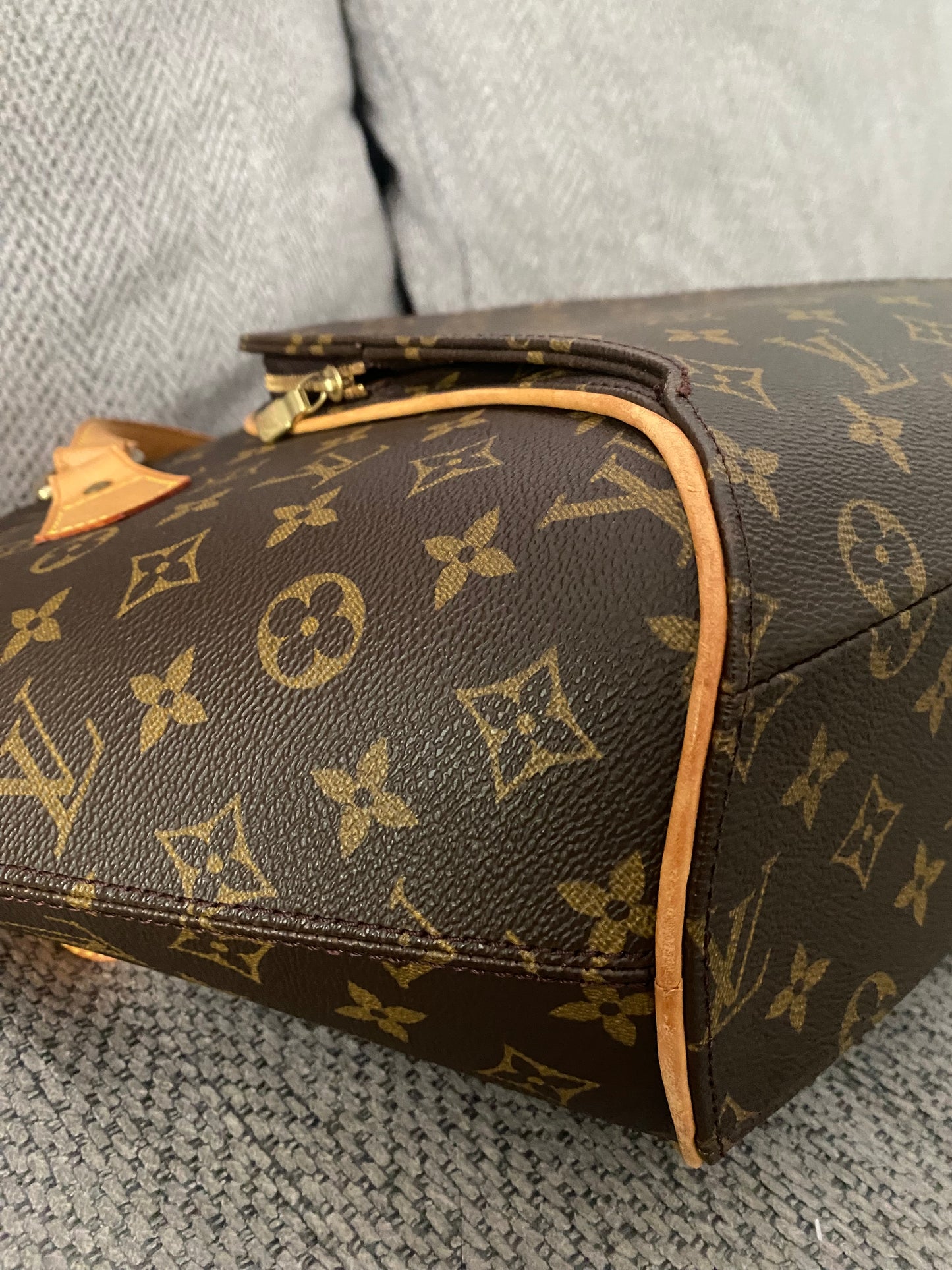 Louis Vuitton Ellipse GM Shoulder Bag Brown Canvas