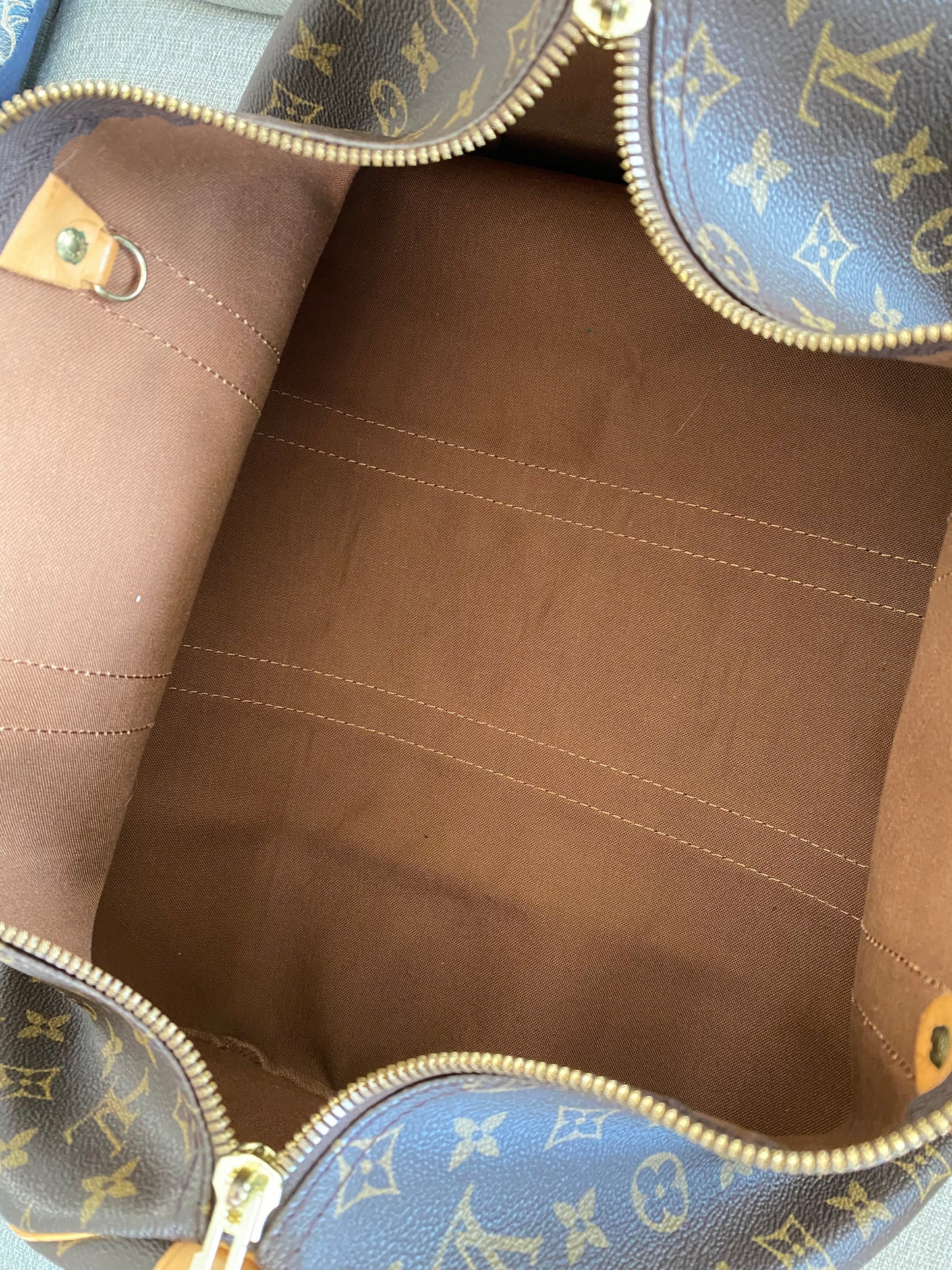 Louis Vuitton LV Keepall 45 Brown Monogram Travel Duffle Bag