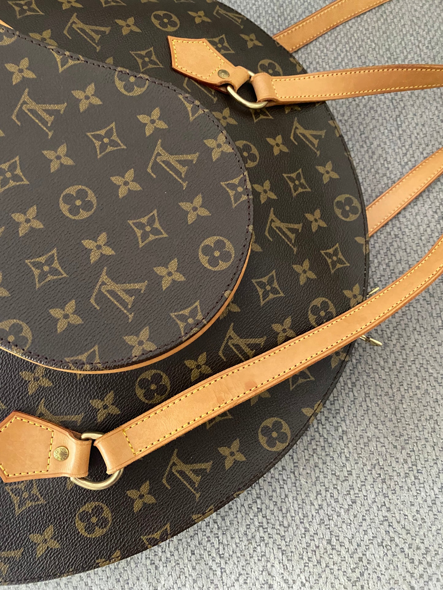 Louis Vuitton Ellipse GM Shoulder Bag Brown Canvas