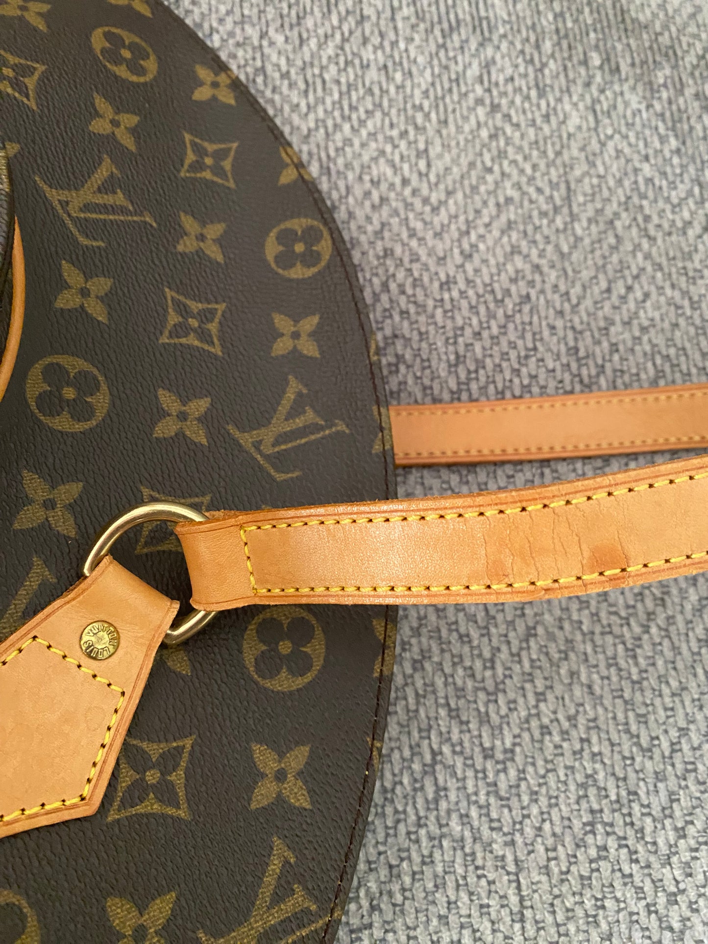Louis Vuitton Ellipse GM Shoulder Bag Brown Canvas