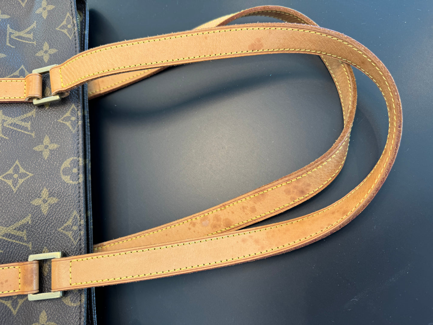 Louis Vuitton Cabas Piano Tote Brown Monogram Canvas
