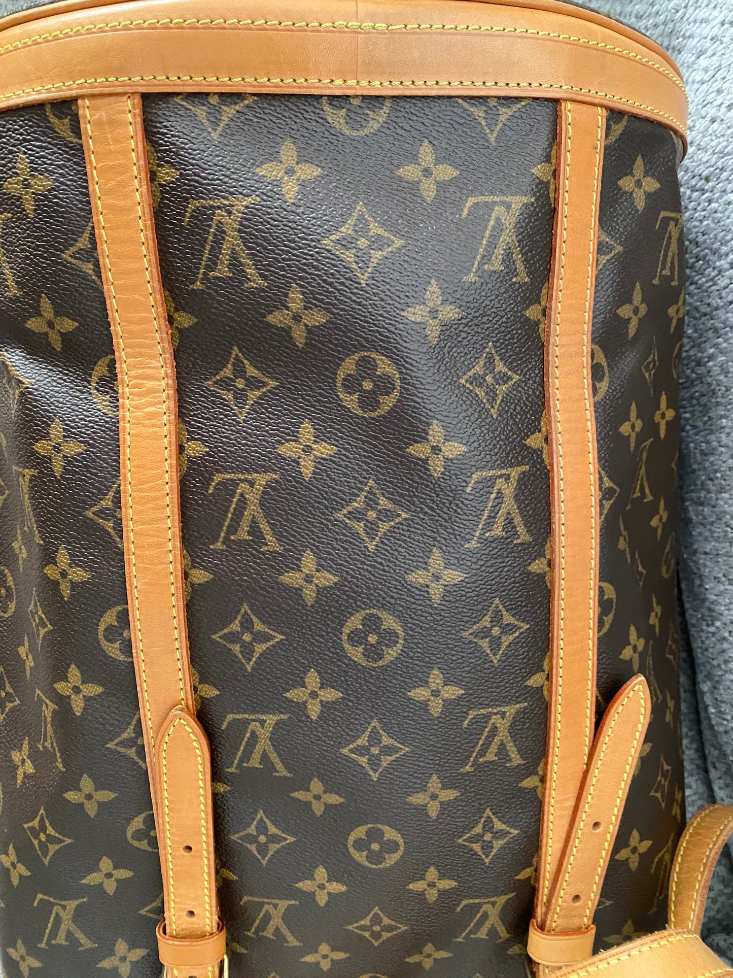 Louis Vuitton LV Tote Bucket bag GM Brown Monogram