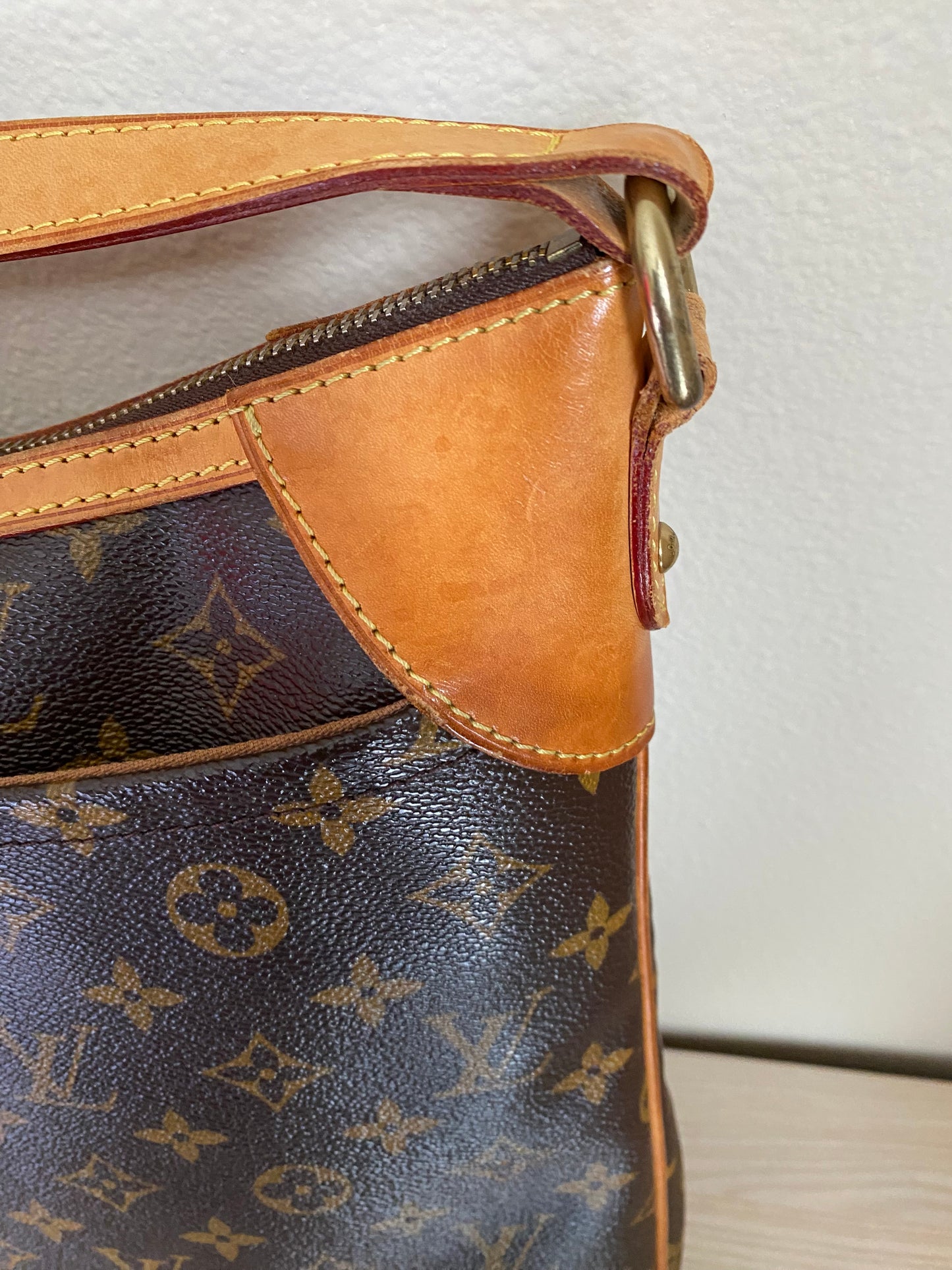 Louis Vuitton Odeon Shoulder Bag PM Brown Canvas