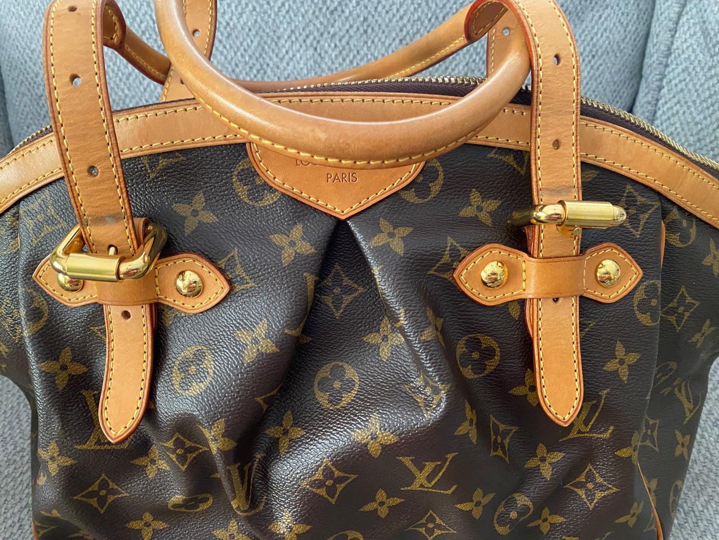 Louis Vuitton Tivoli GM Monogram Canvas Top Handle Shoulder Bag