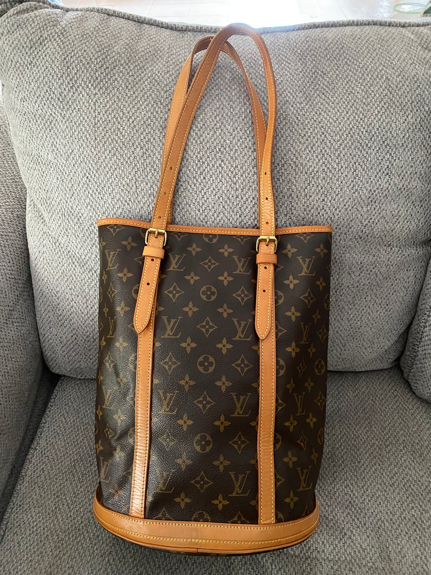 Louis Vuitton LV Tote Bucket bag GM Brown Monogram