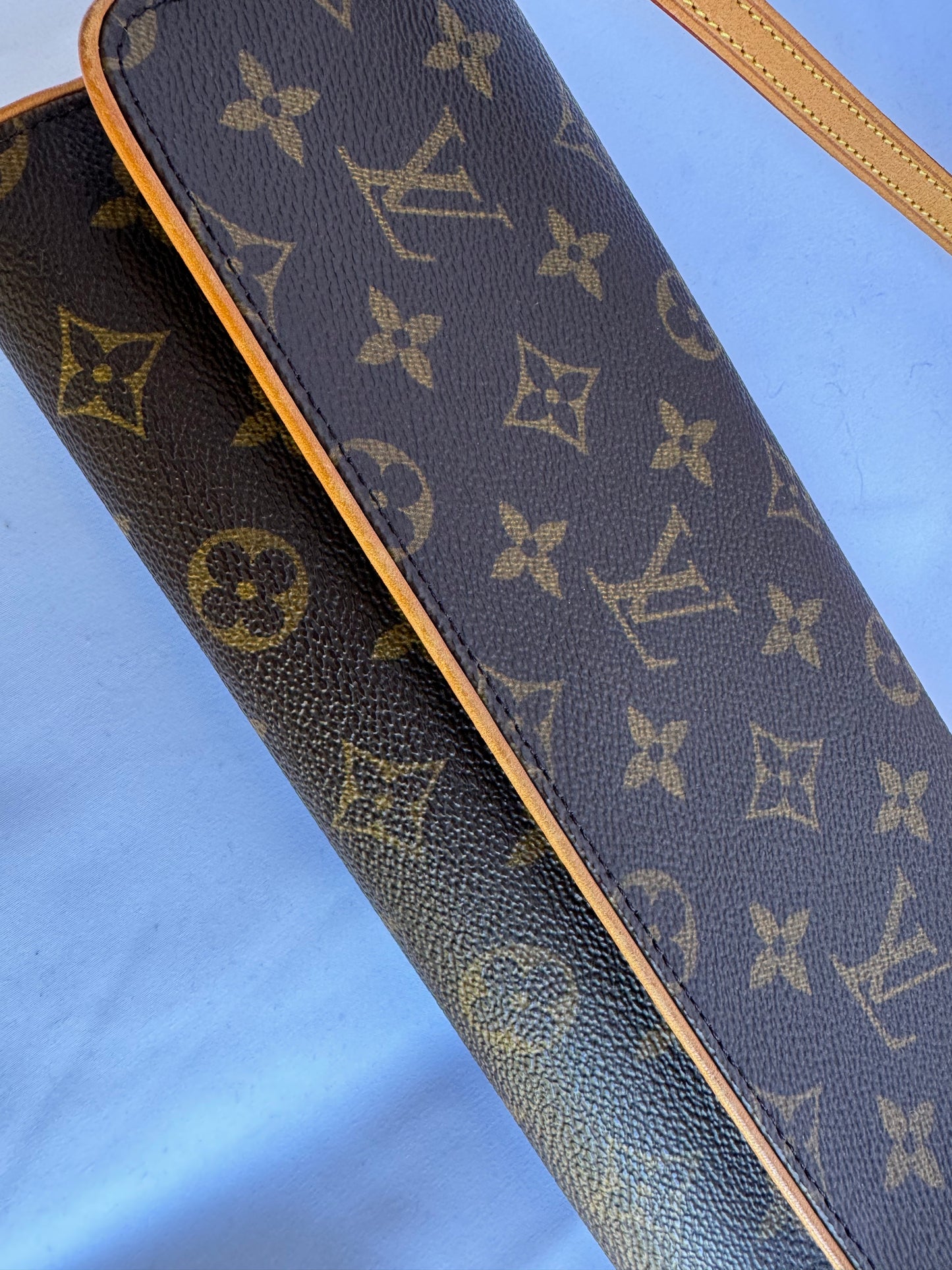 Louis Vuitton Pochette Twin GM Crossbody Bag Brown Monogram Canvas