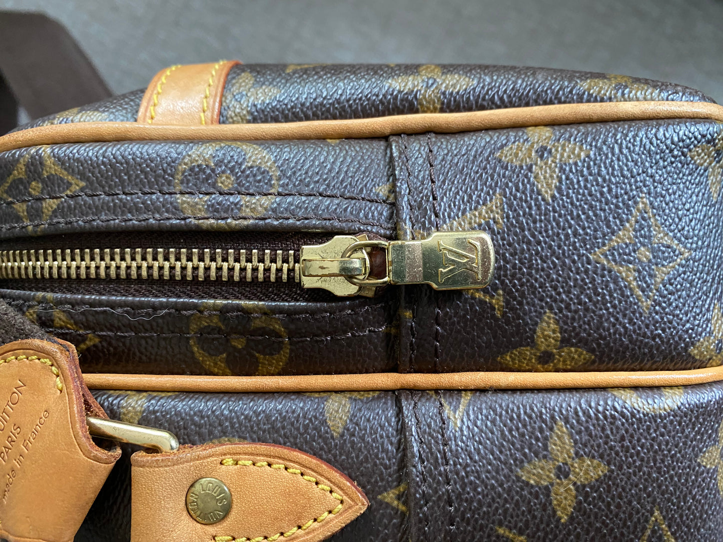 Louis Vuitton Reporter PM Crossbody Messenger Bag Brown Monogram