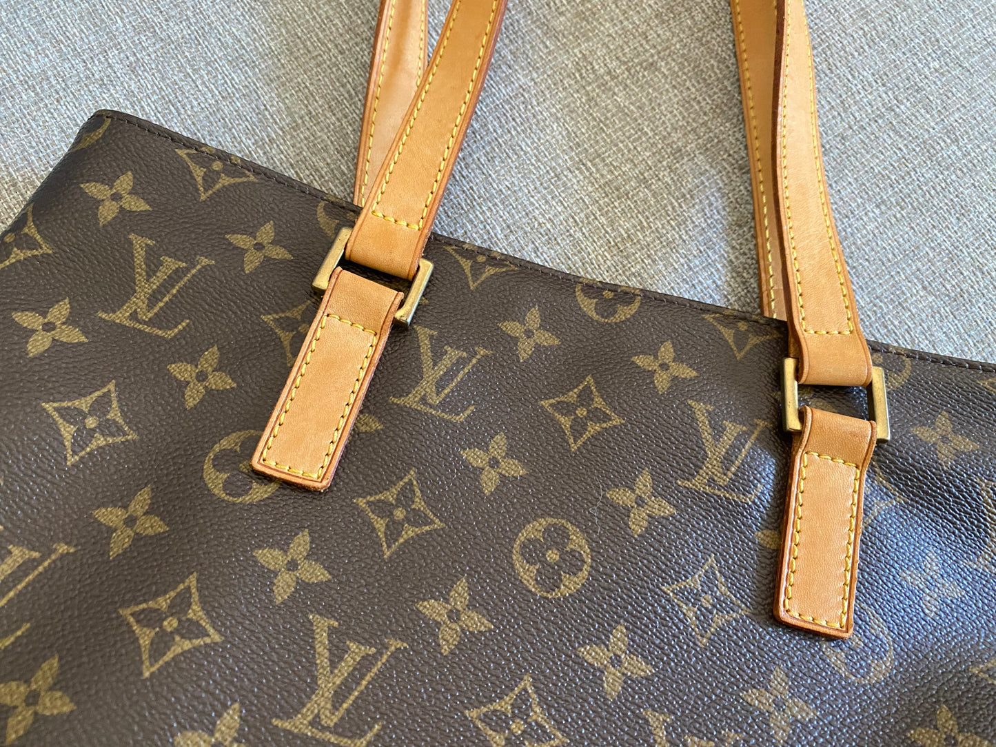 Louis Vuitton Cabas Piano Tote Brown Monogram Canvas