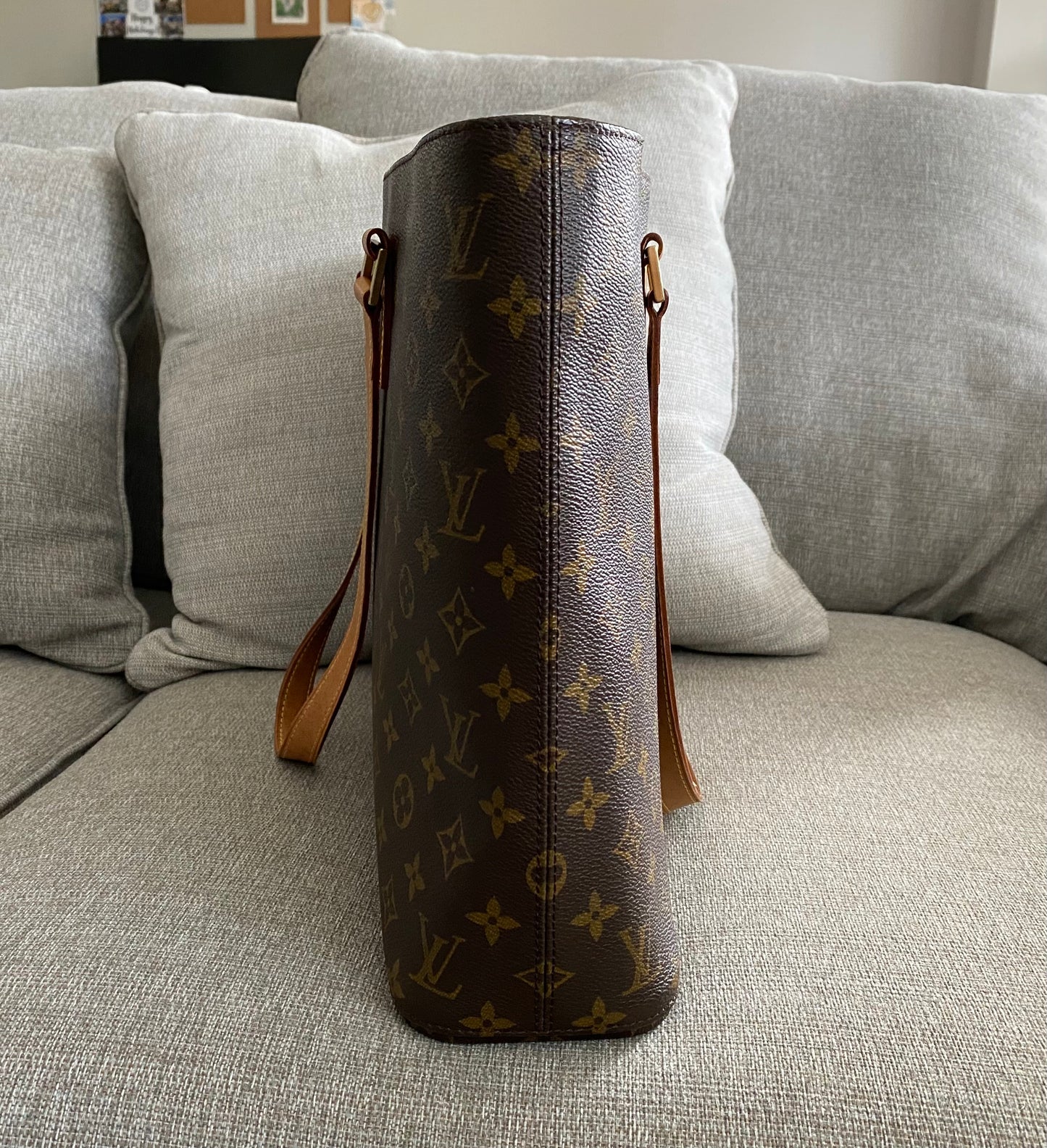Louis Vuitton Luco Monogram Canvas Tote Handbag Brown