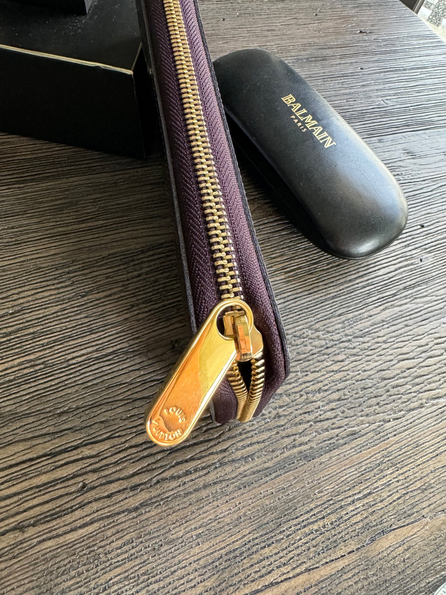 Louis Vuitton LV Monogram Burgundy Vernis Patent Leather Zippy Long Wallet 2019