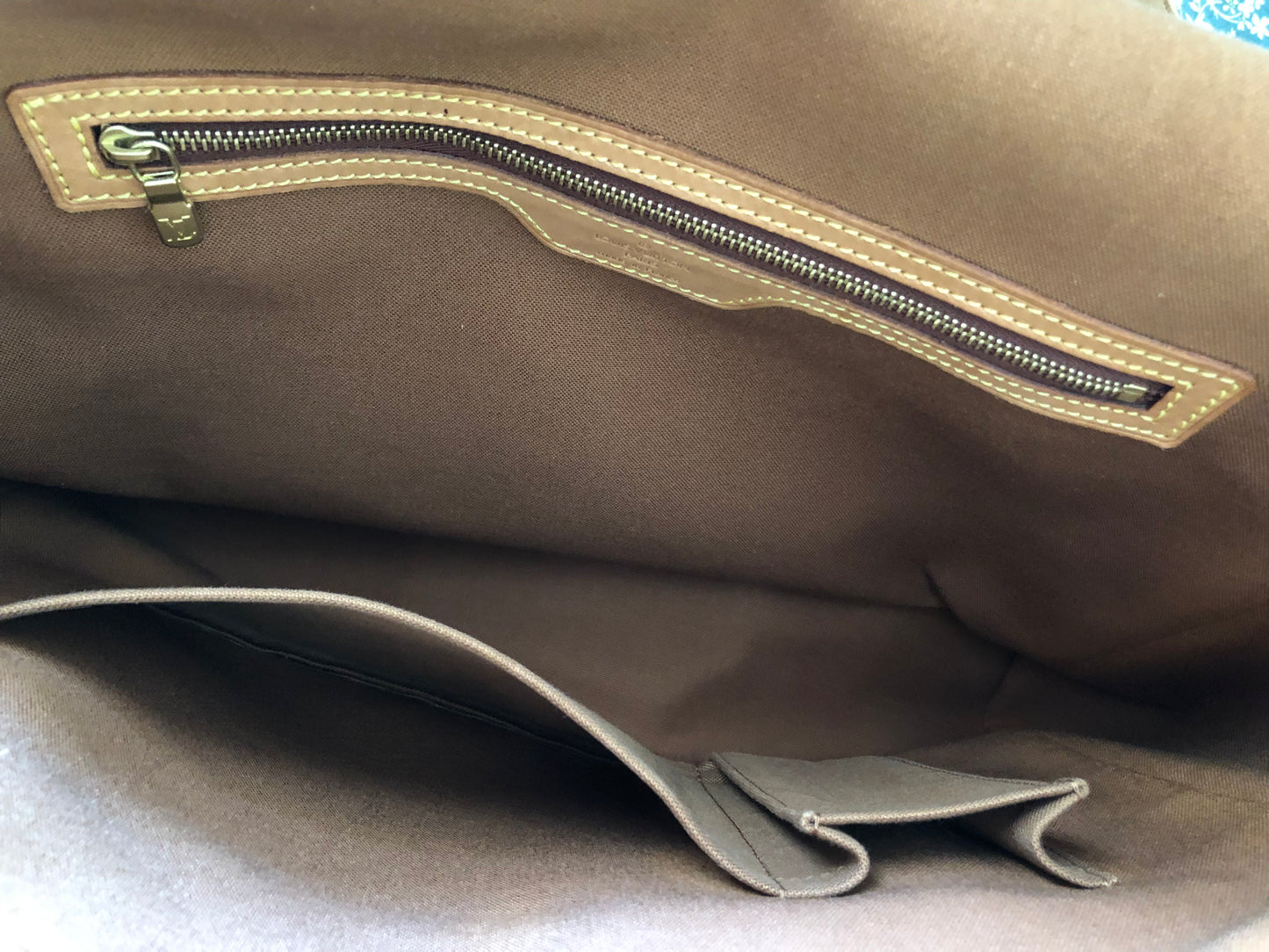 Louis Vuitton Abbesses Crossbody Messenger Bag Brown Canvas