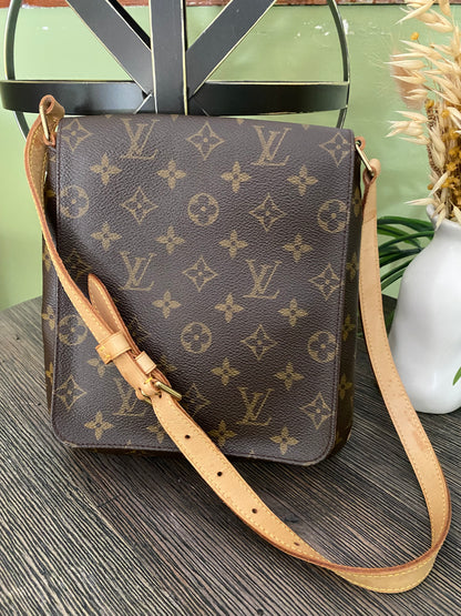 Louis Vuitton LV Shoulder Bag Musette Salsa short shoulder Monogram