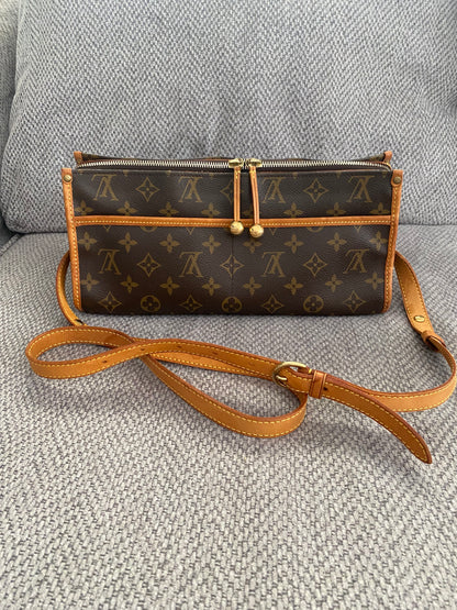 Louis Vuitton Popincourt Shoulder Bag Brown Canvas