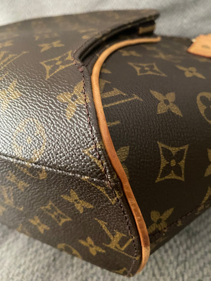 Louis Vuitton Ellipse GM Shoulder Bag Brown Canvas