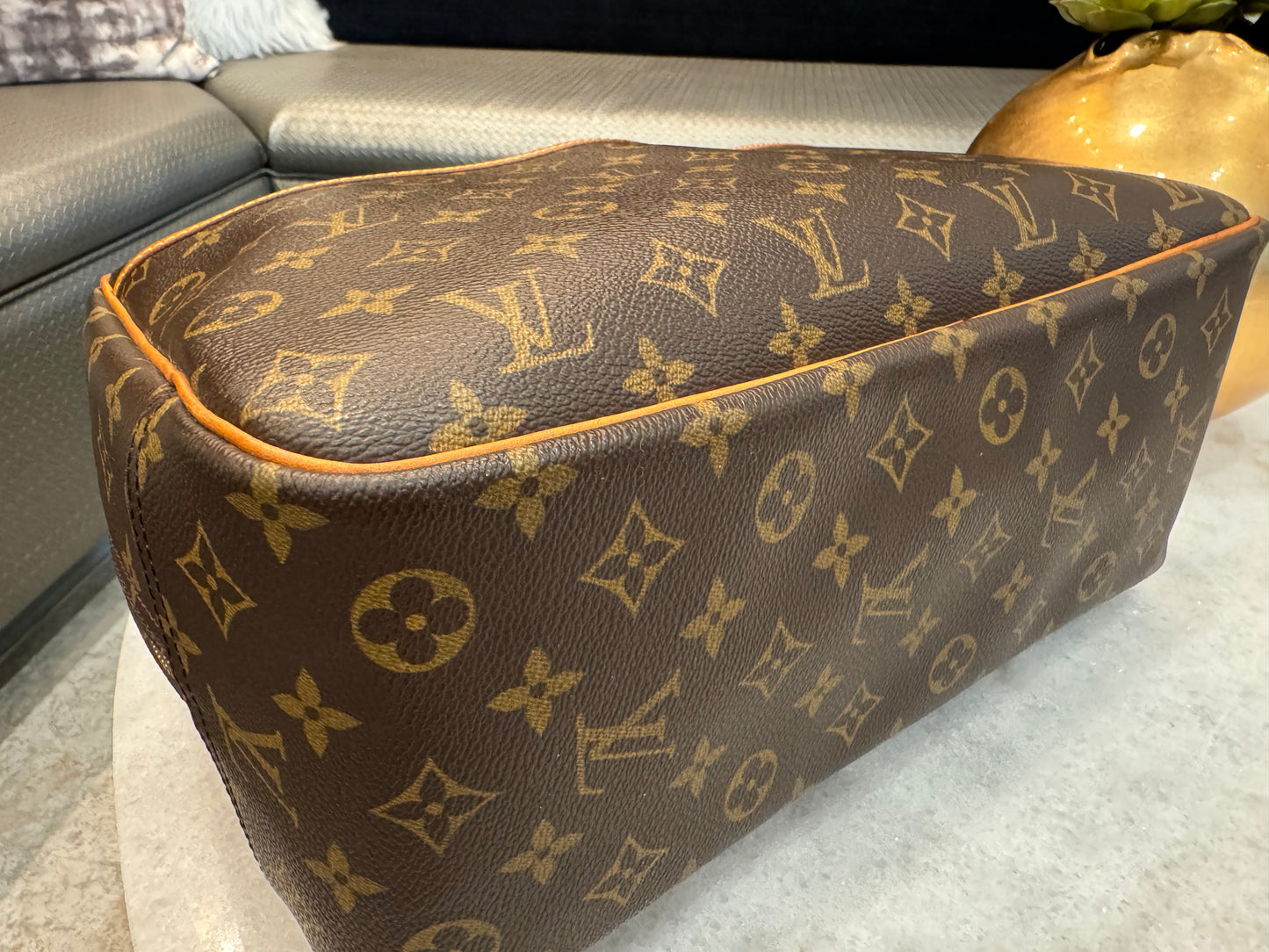 Louis Vuitton LV Hand Bag  Deauville Brown Monogram