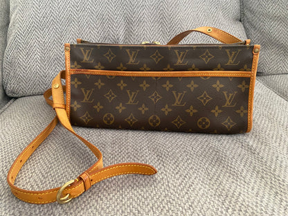 Louis Vuitton Popincourt Shoulder Bag Brown Canvas