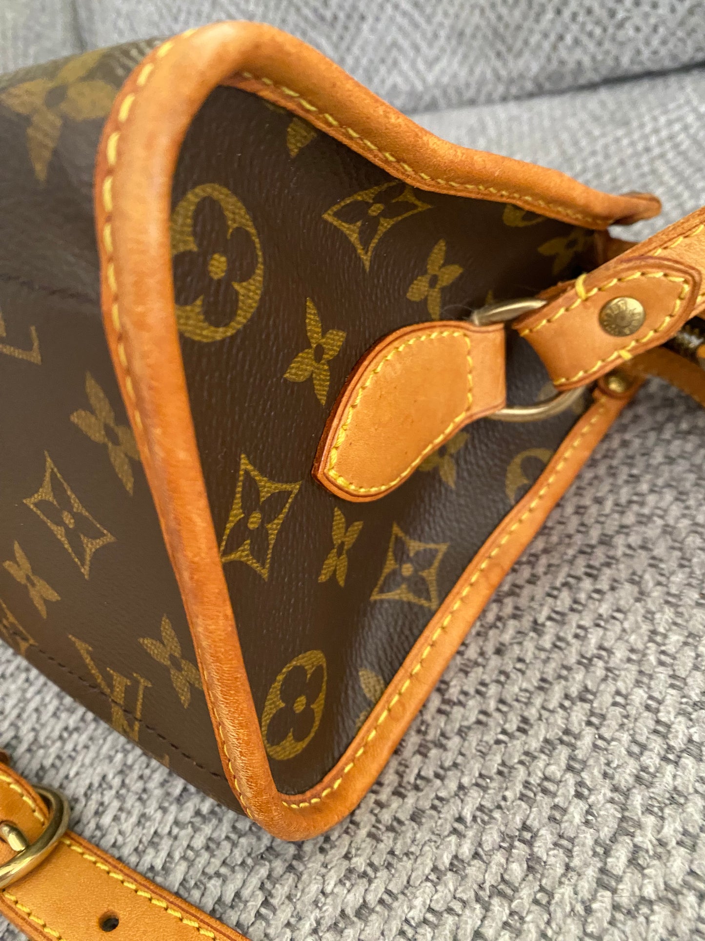 Louis Vuitton Popincourt Shoulder Bag Brown Canvas