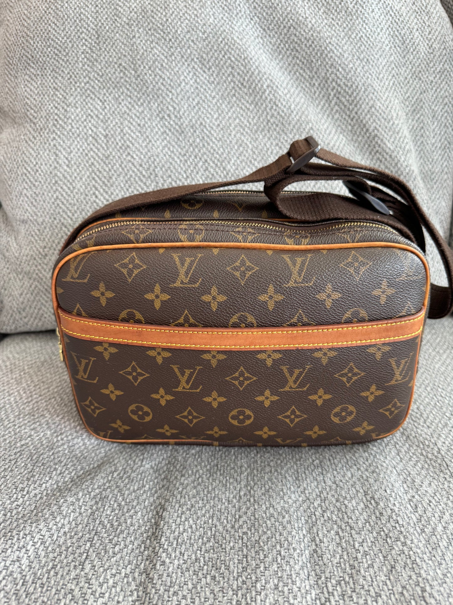 LOUIS VUITTON LV Reporter PM Crossbody Messenger Bag Monogram Canvas