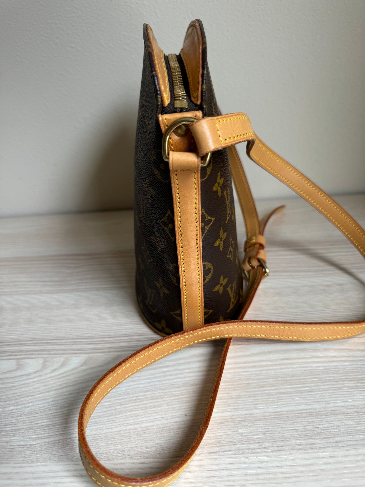 Louis Vuitton Drouot Crossbody Shoulder Bag Brown Canvas Monogram