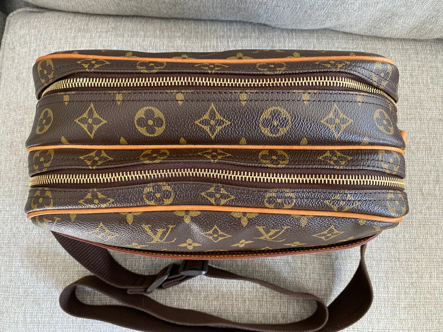 Louis Vuitton LV Reporter PM Crossbody Messenger Bag Brown Monogram