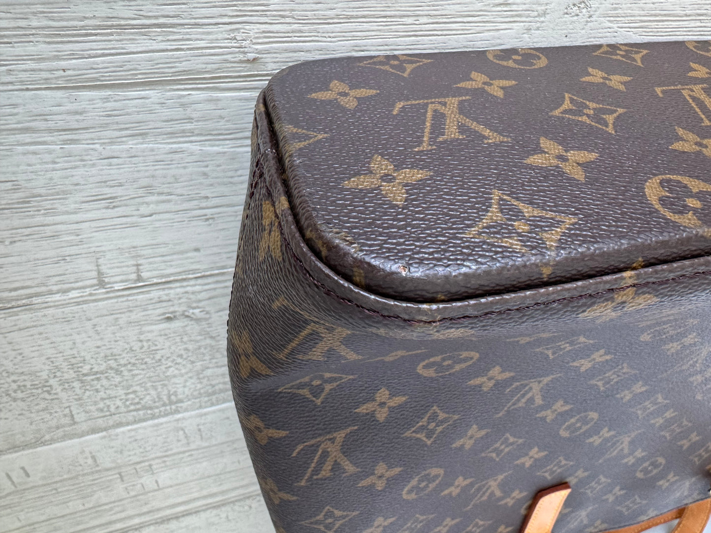 Louis Vuitton LV Luco Brown Monogram Canvas & Leather Tote Bag