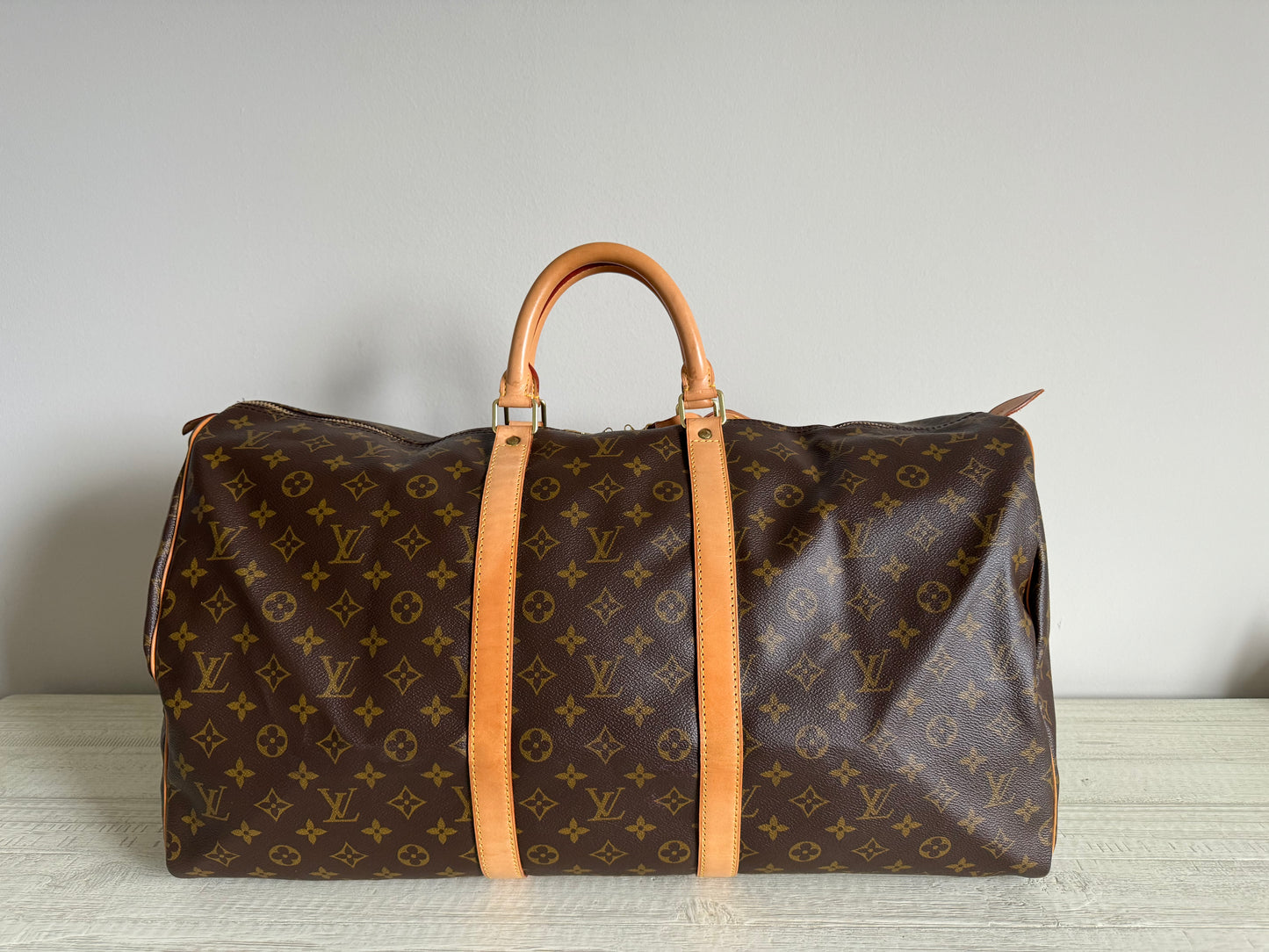 Louis Vuitton Keepall Duffle Bag 55 Monogram