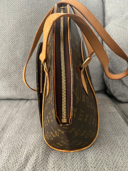 Louis Vuitton Ellipse GM Shoulder Bag Brown Canvas