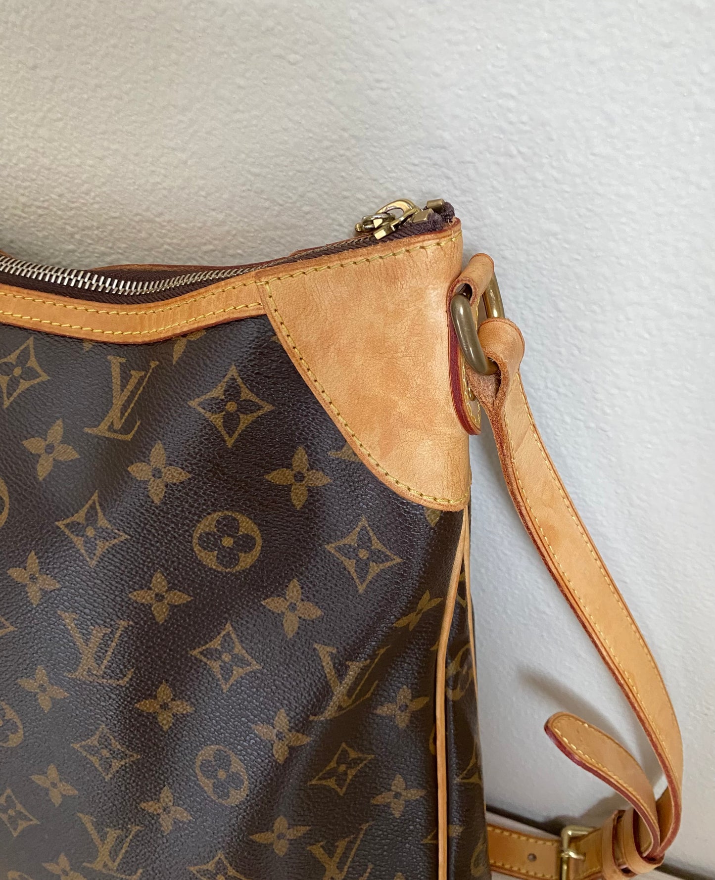 Louis Vuitton Odeon Shoulder Bag PM Brown Canvas