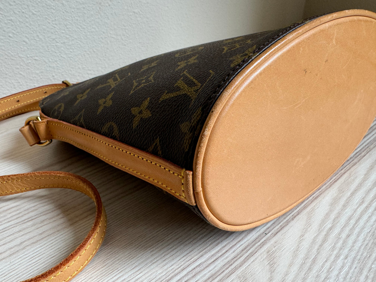 Louis Vuitton Drouot Crossbody Shoulder Bag Brown Canvas Monogram