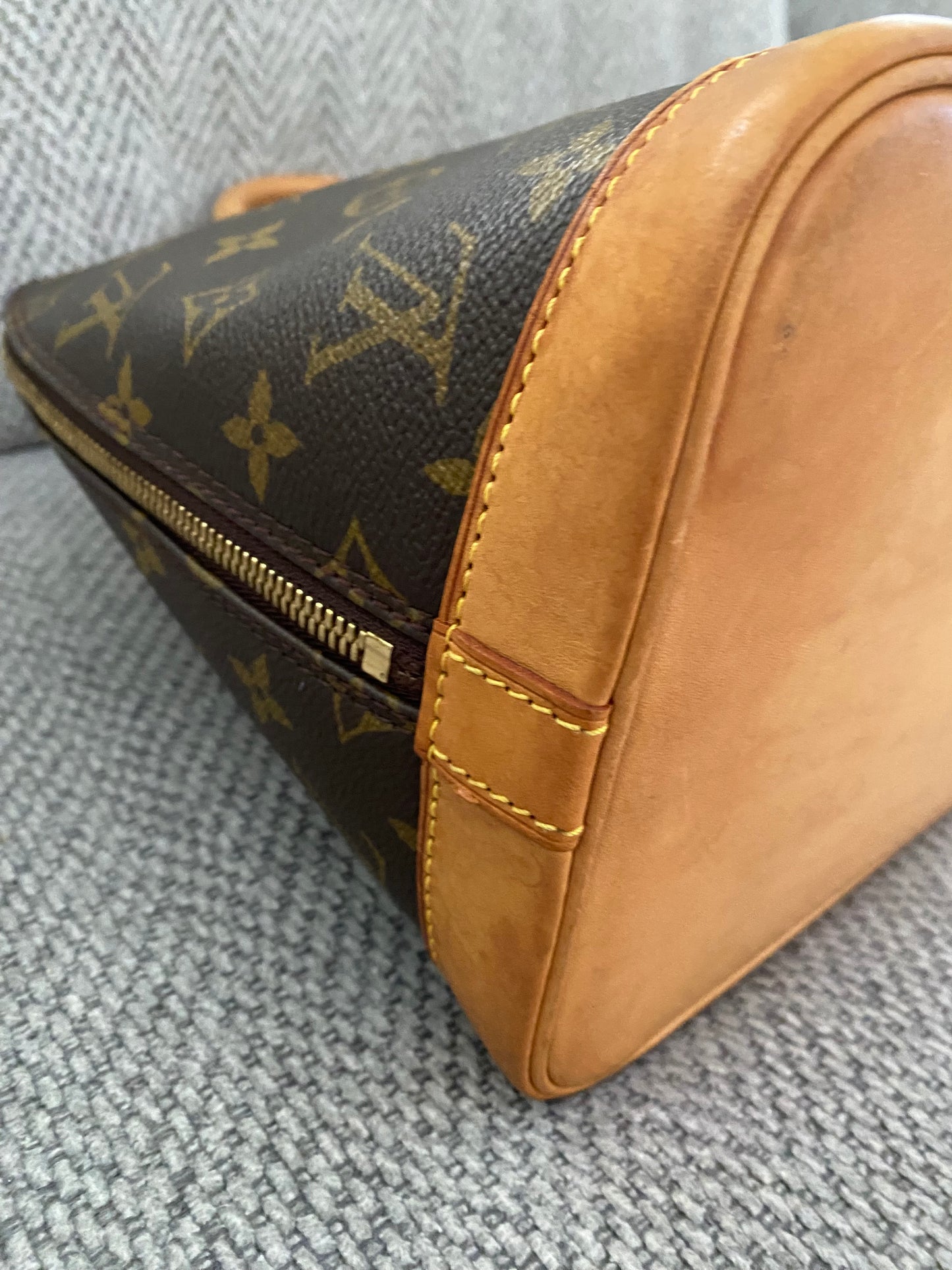 Louis Vuitton Alma Shoulder Bag PM Brown Canvas/Leather