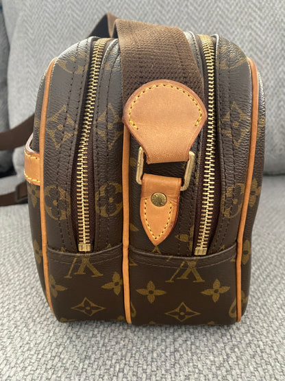 Louis Vuitton Reporter PM Crossbody Messenger Bag Brown Monogram Canvas
