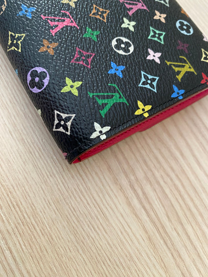 LOUIS VUITTON Monogram Multicolor Sarah Wallet Black Grenade