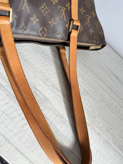 Louis Vuitton Cabas Mezzo Brown Monogram Shoulder Bag