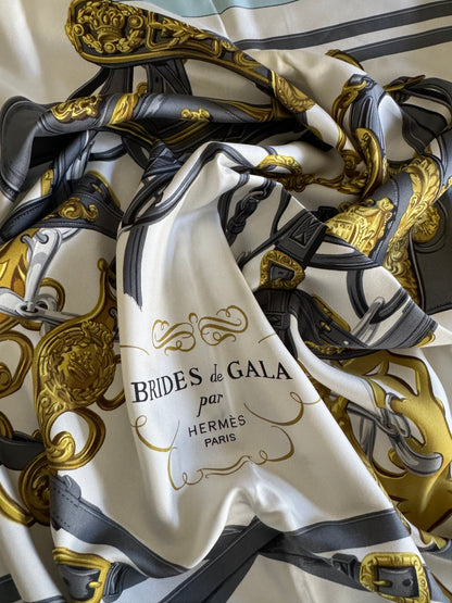 HERMES Brides De Gala Carre 90 Scarf 100% Silk
