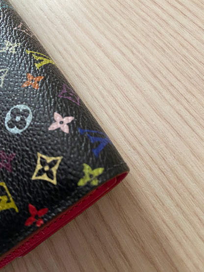 LOUIS VUITTON Monogram Multicolor Sarah Wallet Black Grenade