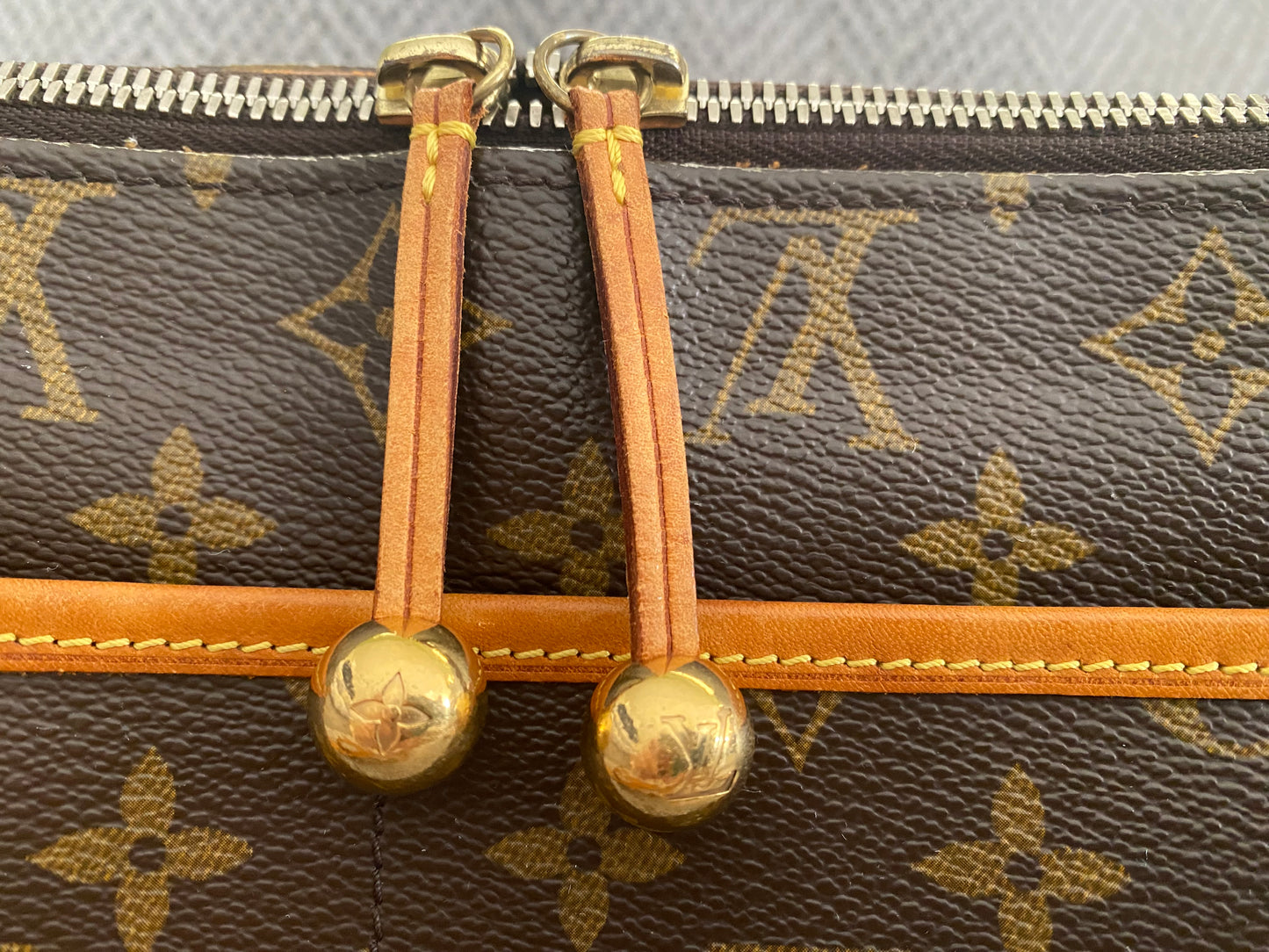 Louis Vuitton Popincourt Shoulder Bag Brown Canvas