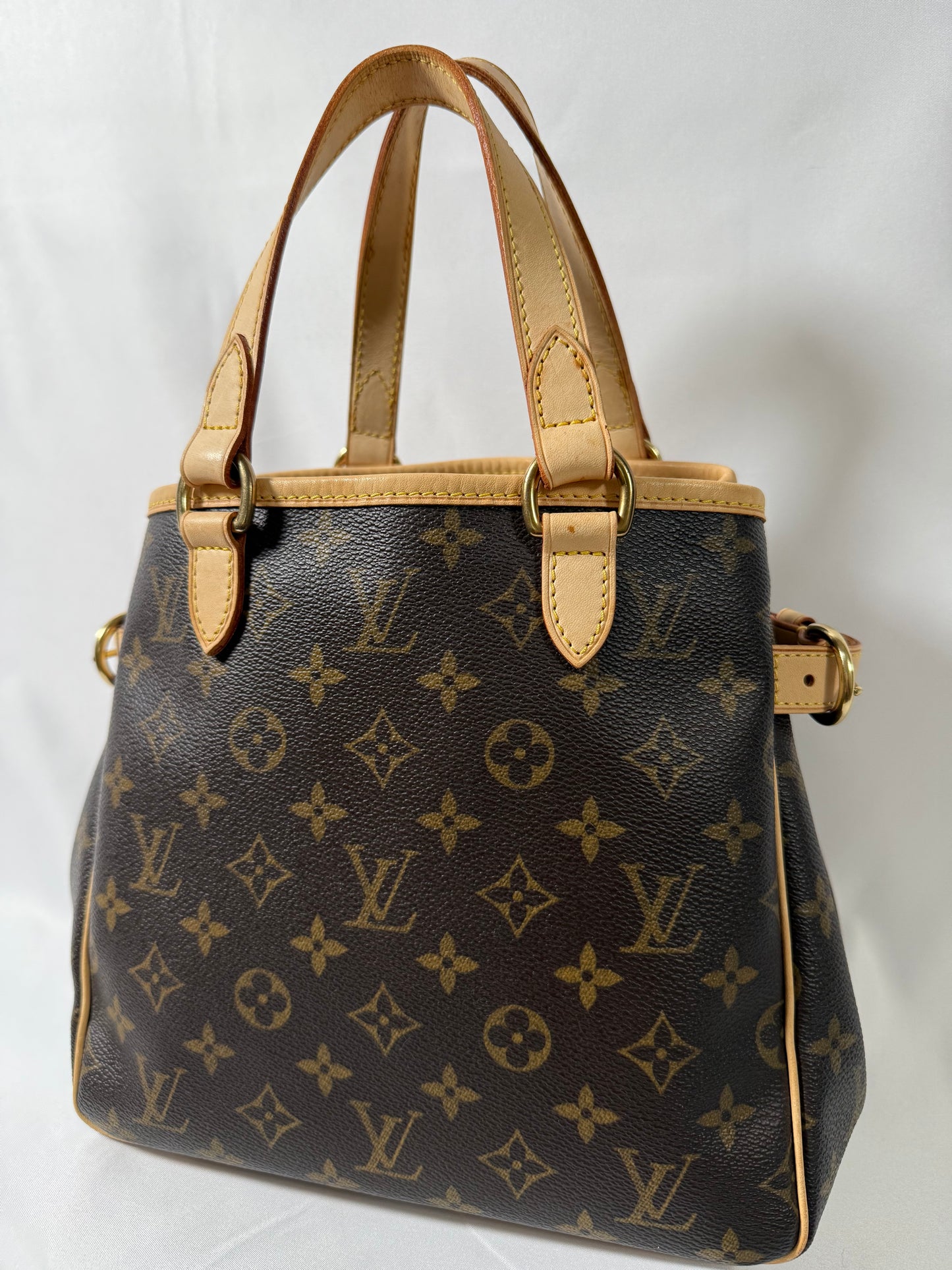 Louis Vuitton Batignolles Handbag Tote Monogram Canvas Small