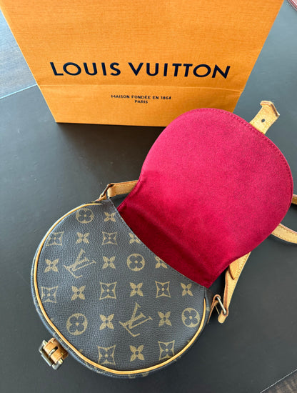 Louis Vuitton Tambourine Shoulder Bag Brown Leather