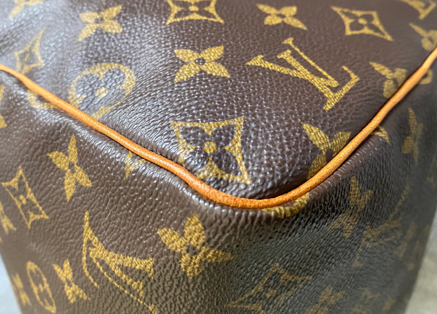 Louis Vuitton LV Speedy 30 Travel Small Duffle Bag Brown Monogram Canvas