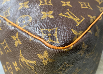 Louis Vuitton LV Speedy 30 Travel Small Duffle Bag Brown Monogram Canvas