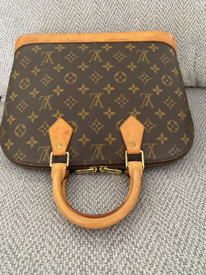 Louis Vuitton Alma Shoulder Bag PM Brown Canvas/Leather