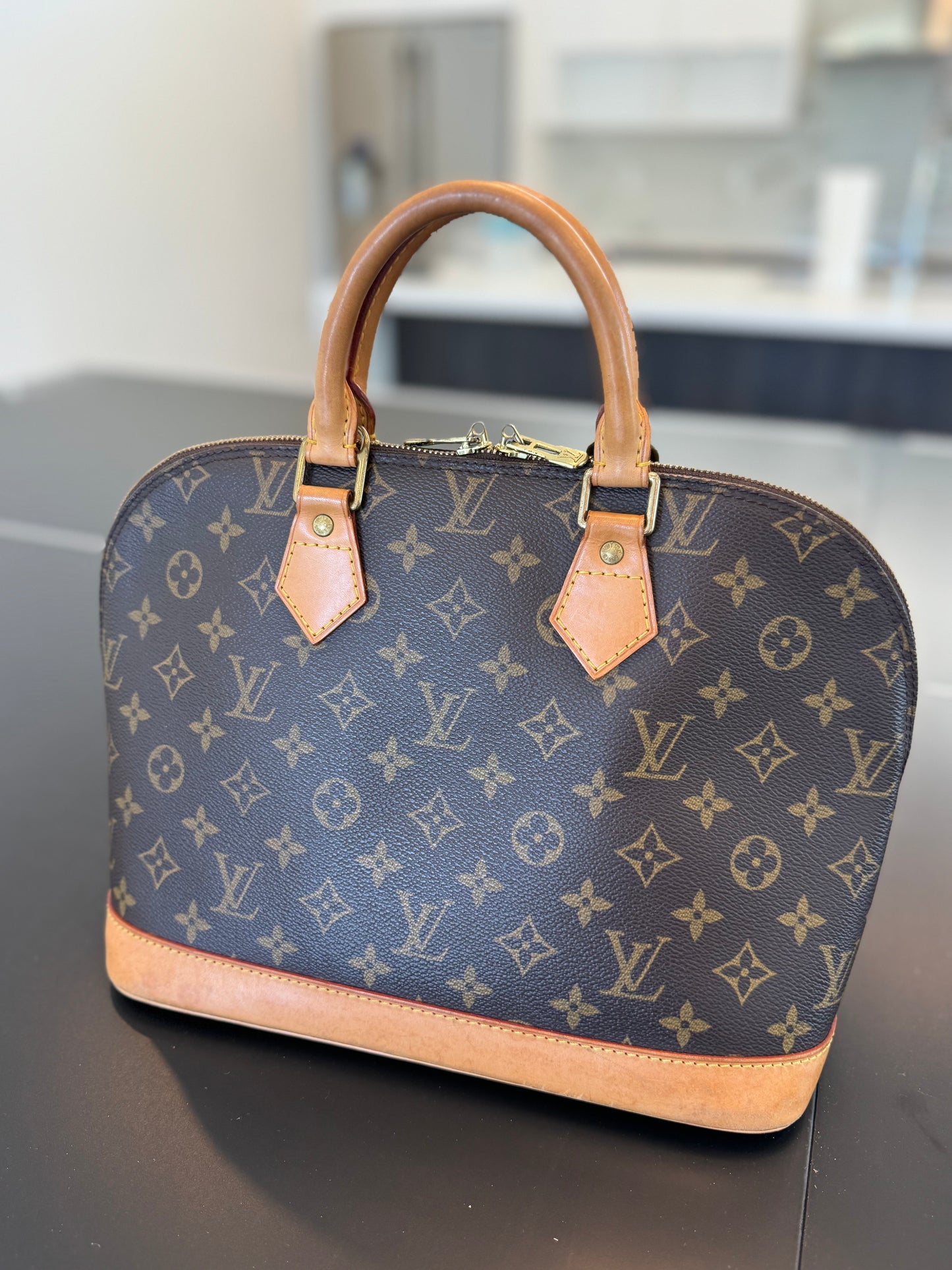 Louis Vuitton Alma PM Bag Brown Monogram Canvas