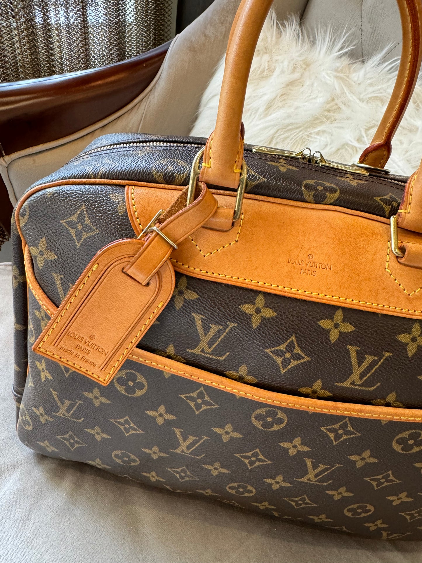 Louis Vuitton Deauville Handbag Monogram