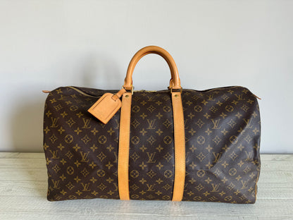 Louis Vuitton Keepall 55 Monogram Duffle Bag