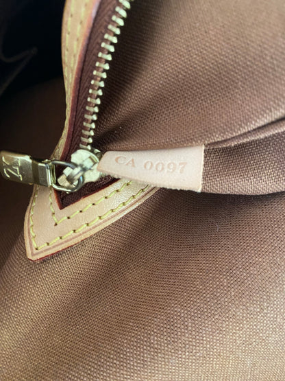 Louis Vuitton Abbesses Messenger Laptop Bag Brown Monogram Canvas