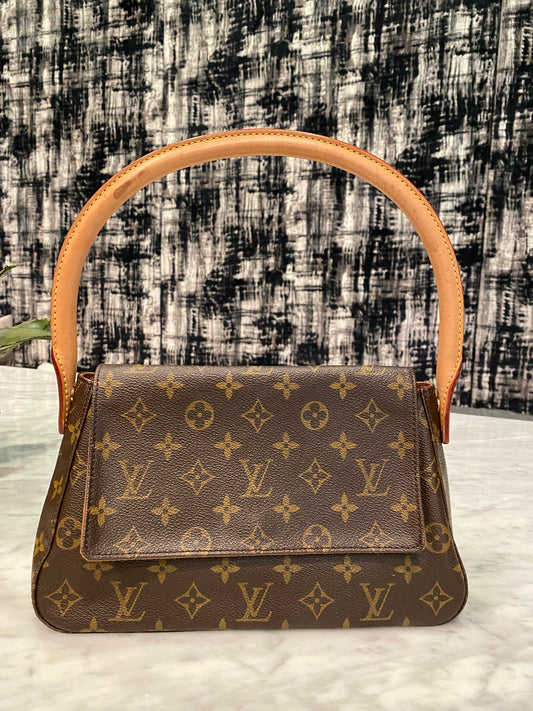 Louis Vuitton LV Shoulder Bag  Mini Looping Brown Monogram