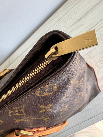 Louis Vuitton Cabas Mezzo Brown Monogram Shoulder Bag